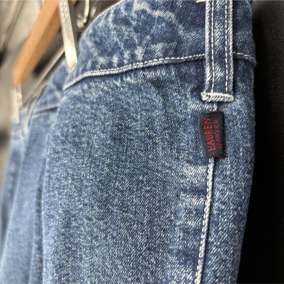 Lauren Ralph Lauren Women's Denim Straight Leg Jeans 18W Blue Med Wash - Picture 4 of 9